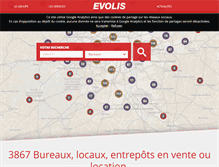 Tablet Screenshot of evolis.fr