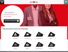 Tablet Screenshot of evolis.com